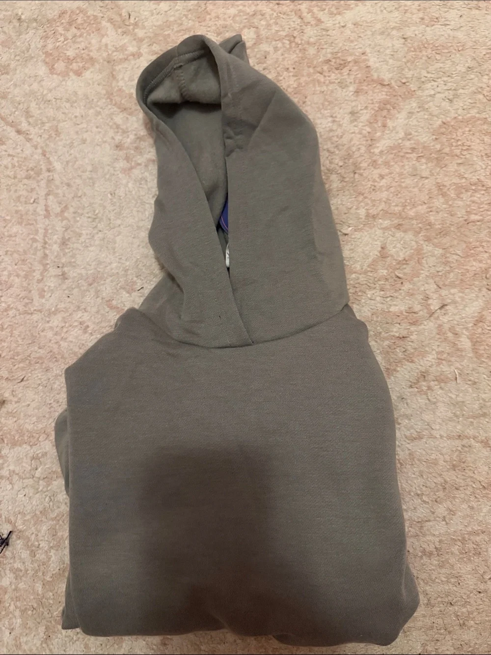 Classic Kids Hooded Sweater in Gray/ Green